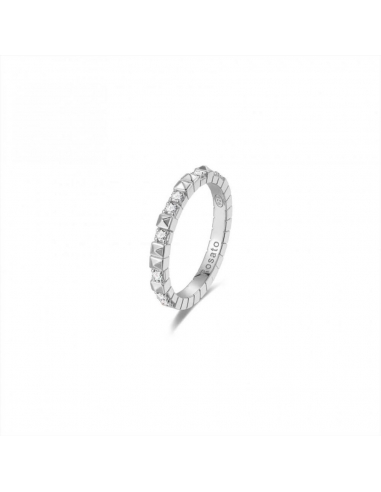 ROSATO CUBICA ANELLO ARGENTO