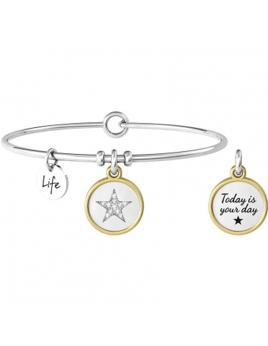 KIDULT BRACCIALE RIGIDO TONDO E STELLA