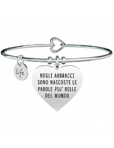 KIDULT BRACCIALE RIGIDO CUORE ABBRACCI