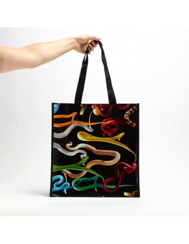 SELETTI BORSA "GROCERY BAG" SNAKES