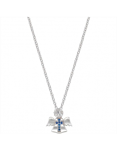 AMEN COLLANA ARG 925 ANGELO AZZURRO