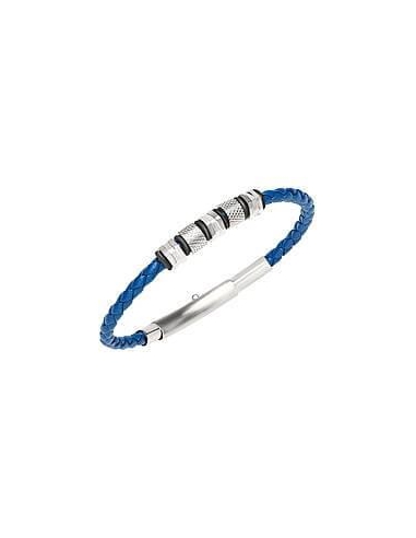 BREIL WANDERLUST BRACC UOMO PELLE BLU...