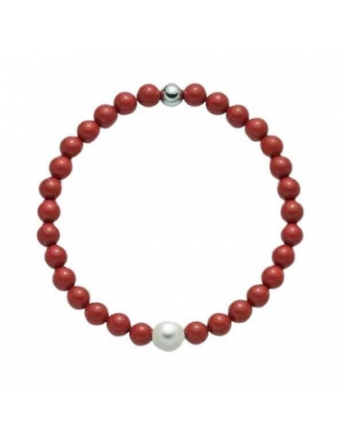 MILUNA BRACCIALE PERLE+ARGENTO E...