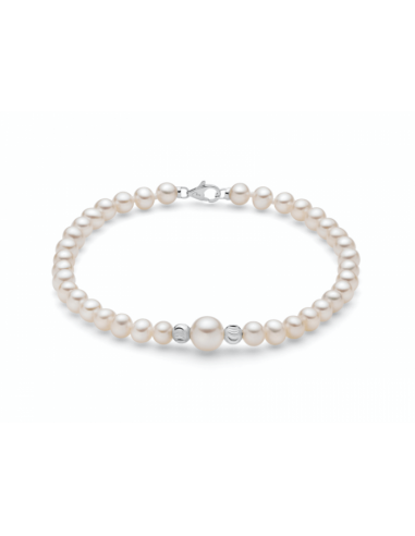 MILUNA BRACCIALE ORO E PERLE
